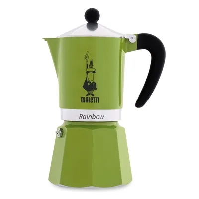 Bialetti Гейзерная кофеварка Bialetti Rainbow зелёная 0004973