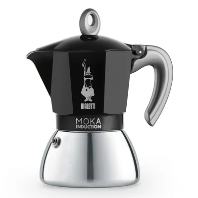 Bialetti Гейзерная кофеварка Bialetti Moka Induction 2020 чёрная — артикул 0006936/NP 0006936/NP