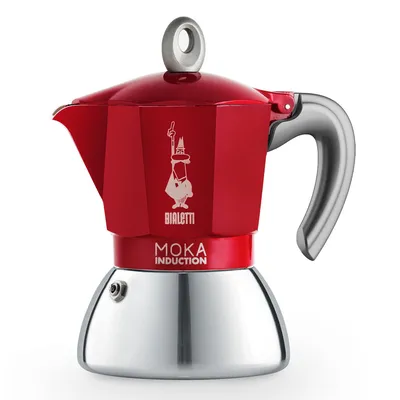 Bialetti Гейзерная кофеварка Bialetti Moka Induction 2020 красная — артикул 0006944/NP 0006944/NP