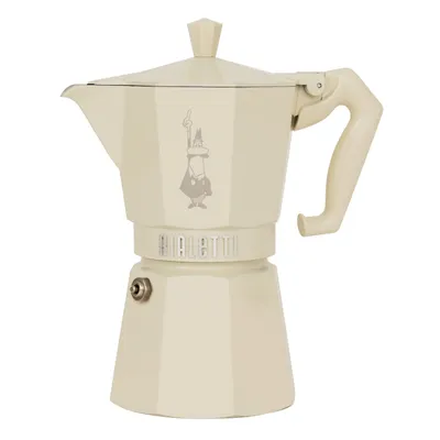 Bialetti Гейзерная кофеварка Bialetti Moka Express Exclusive кремовая 0009060
