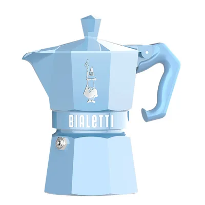 Bialetti Гейзерная кофеварка Bialetti Moka Express Exclusive голубая 0009061