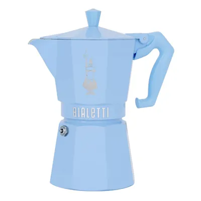 Bialetti Гейзерная кофеварка Bialetti Moka Express Exclusive голубая — артикул 0009062 0009062