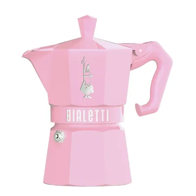 Bialetti Гейзерная кофеварка Bialetti Moka Express Exclusive розовая — артикул 0009063 0009063