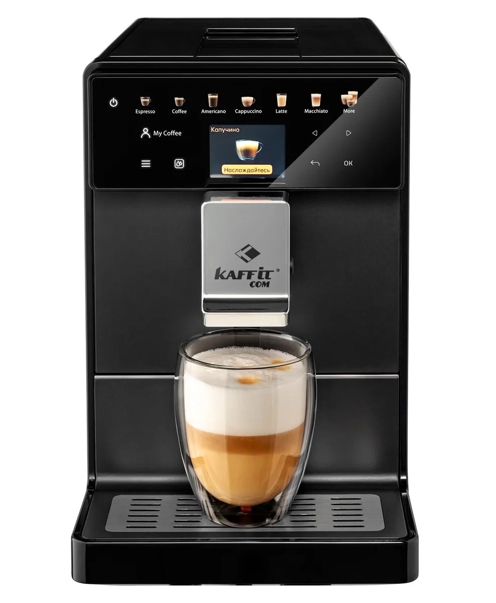 Автоматическая кофемашина KAFFIT.com A5-2 black, главный вид товара