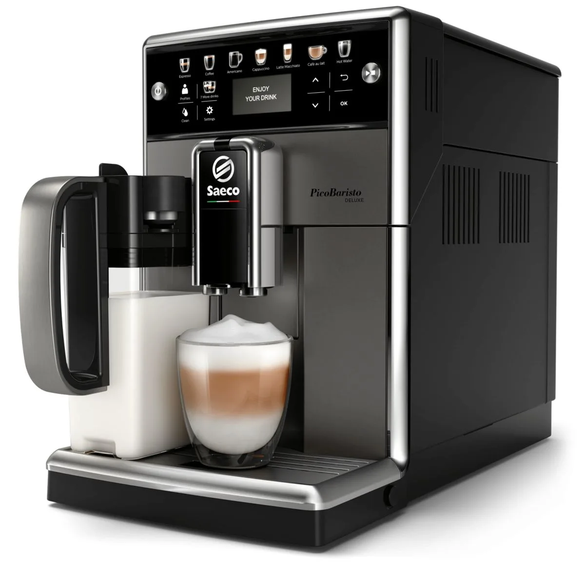Кофемашина Saeco PicoBaristo Deluxe Сверхавтоматическая эспрессо-кофемашина, артикул SM5572/10, главный вид товара