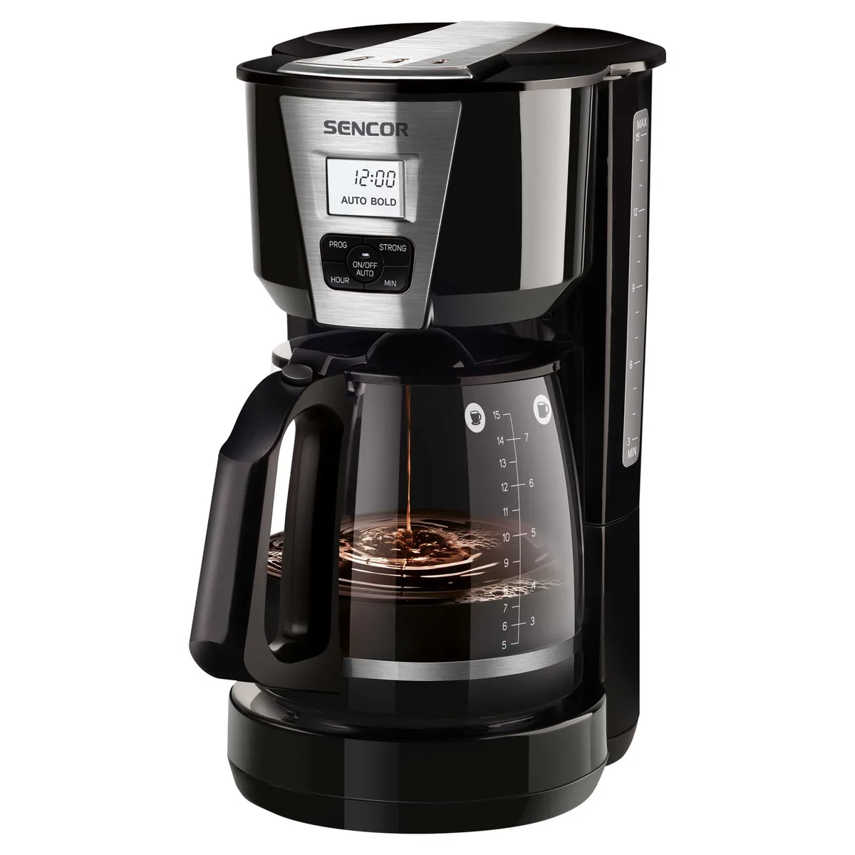Капельная кофеварка Sencor SCE 5070BK, главный вид