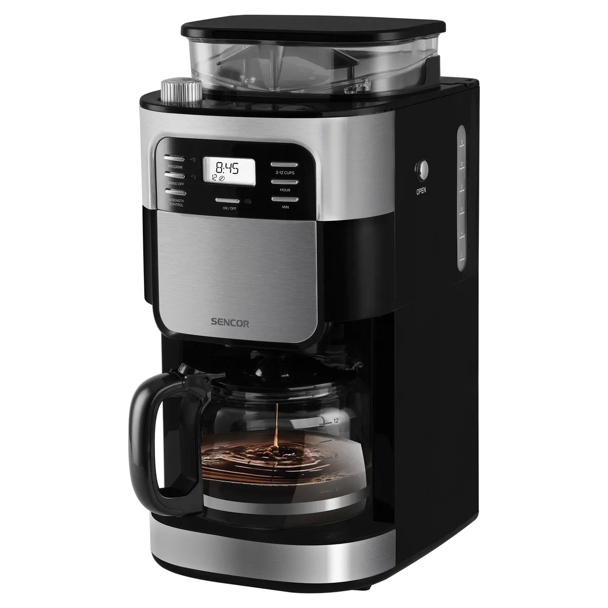 Капельная кофеварка Sencor SCE 7000BK, главный вид