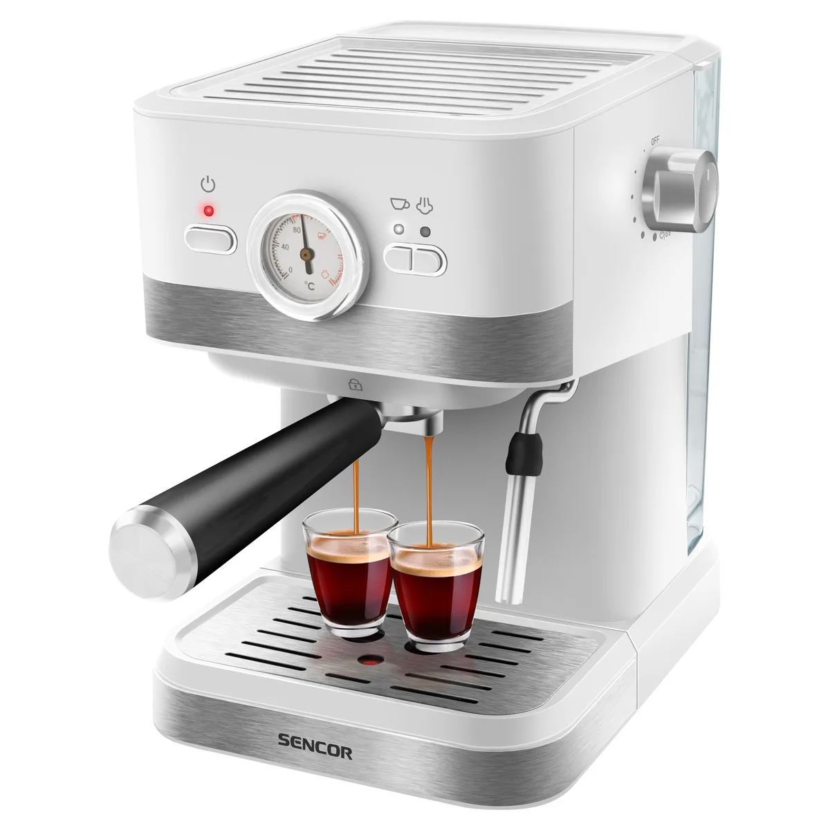 Рожковая кофеварка Sencor SES 1720WH, главный вид